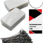 Luggage Tag Laminating Pouch 120 Pack 10 Mil JUXYES 2.5x4.25in-0