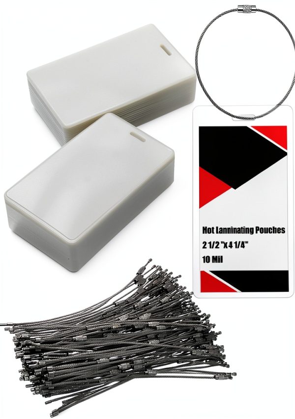 Luggage Tag Laminating Pouch 120 Pack 10 Mil JUXYES 2.5x4.25in-0